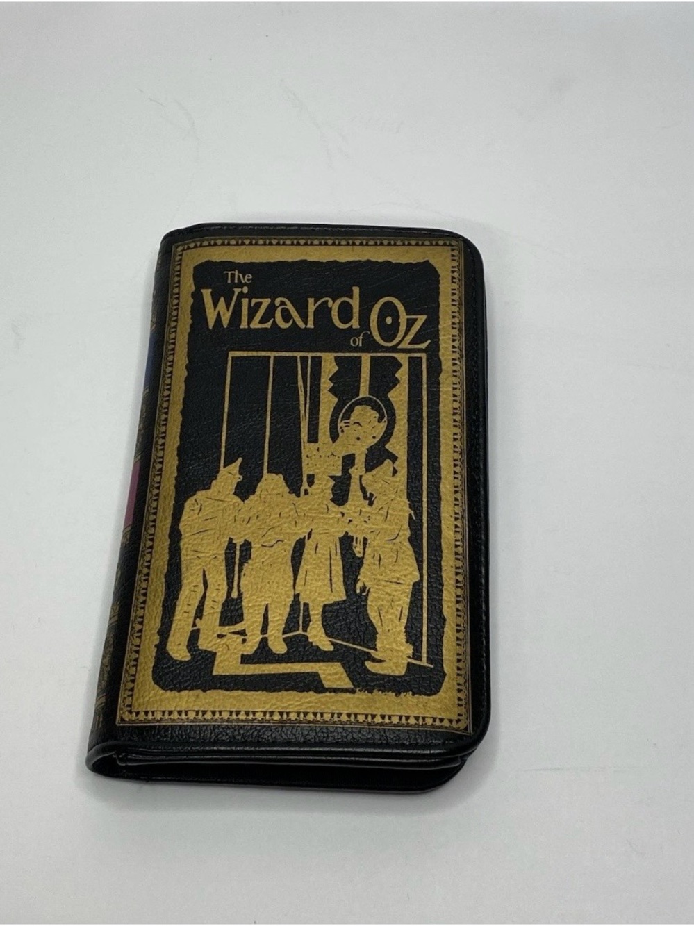 Ashley M. Artist Series Wizard of Oz Book Wallet Clutch Gold Black